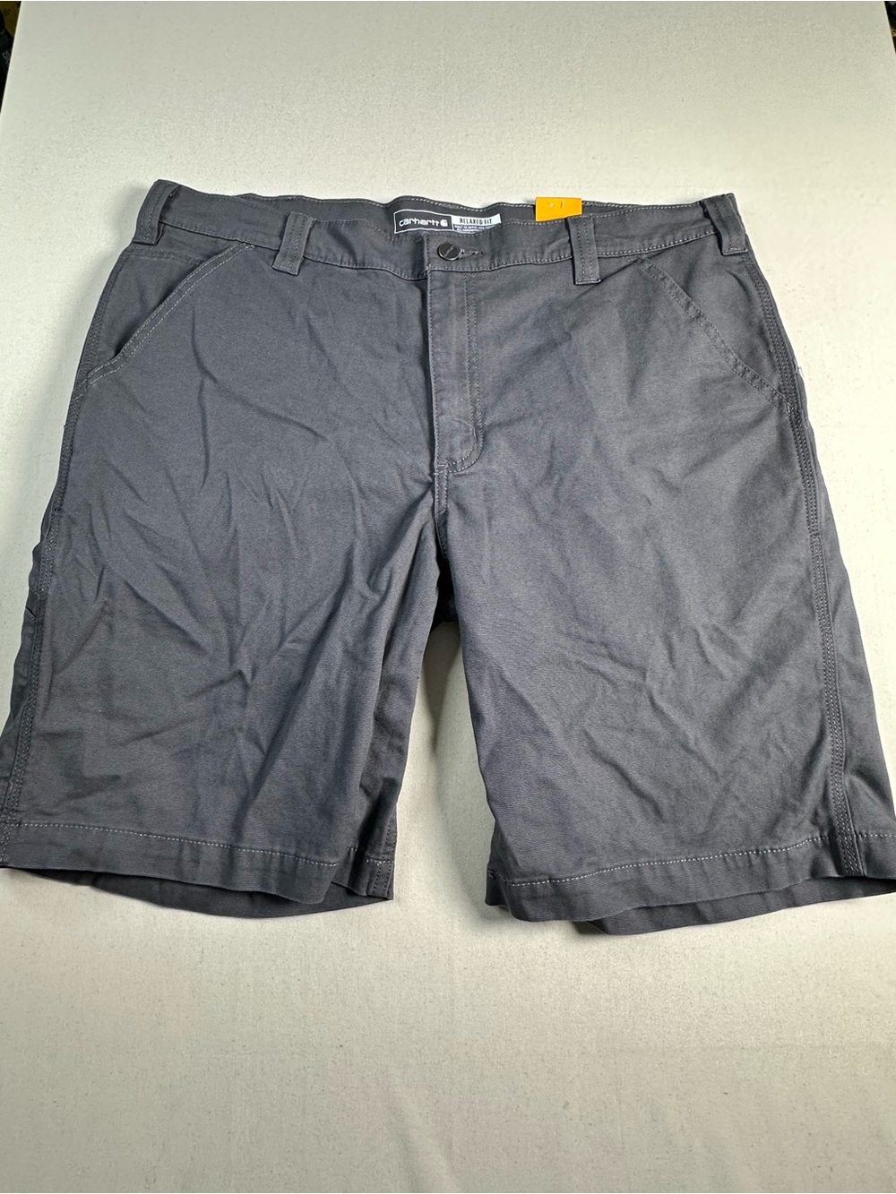 Carhartt Relaxed Fit 10" Rigby Canvas Shorts - Gravel - 38 waist
